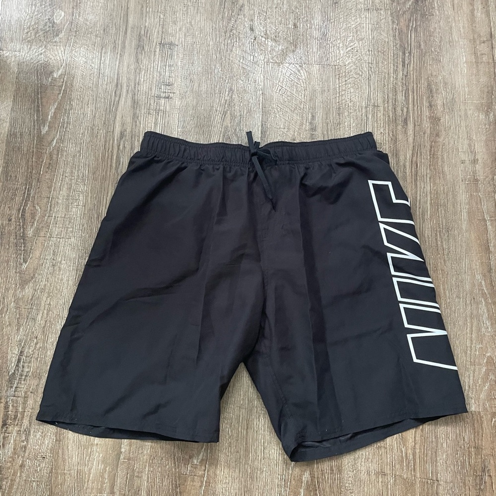 Nike Mens 9” Volley Swim Shorts Black Sz Medium NESS9508-001